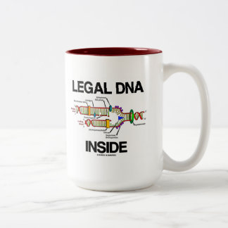 Legal DNA Inside (DNA Replication) Two-Tone Coffee Mug