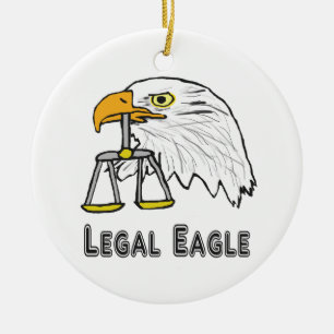 Legal Eagle Ceramic Tree Decoration