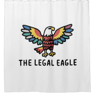 Legal eagle lawyer  shower curtain