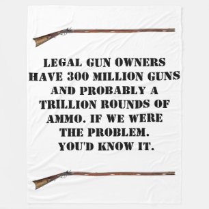 LEGAL GUN OWBERS FLEECE BLANKET