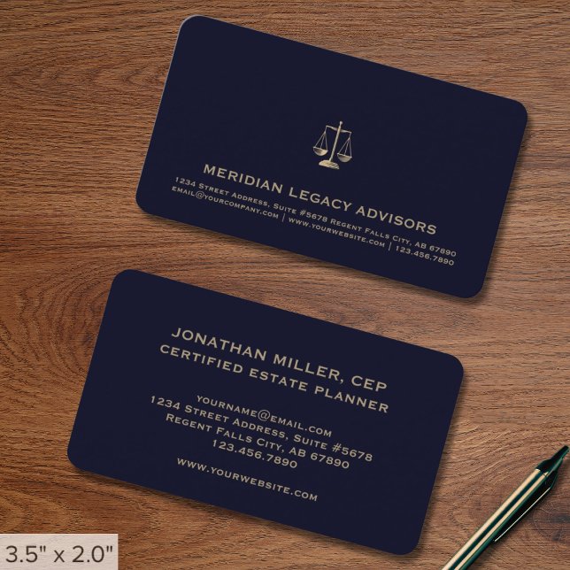 Legal Justice Scale Logo Business Card (Creator Uploaded)