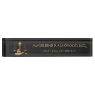 Legal Law Office Firm Attorney Nameplate
