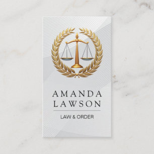 Legal Law Seal   Justice Business Card