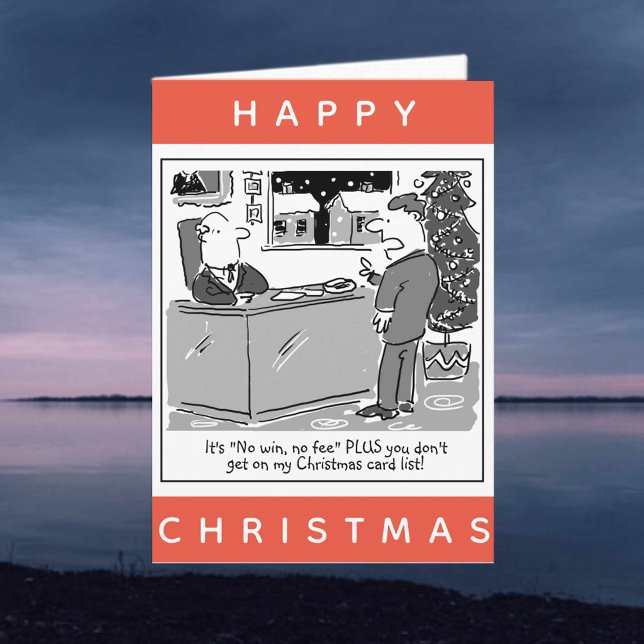 Legal Lawyer and Client Cartoon Happy Christmas Card (Creator Uploaded)