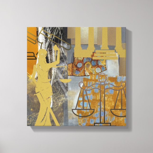 legal lawyer law paralegal "legal aide" canvas print (Front)