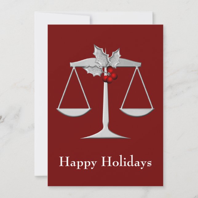 Legal , Lawyer profession Holiday Cards (Front)