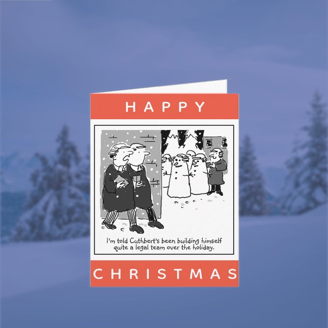 Legal Lawyers And Snowmen Happy Christmas Card (Creator Uploaded)