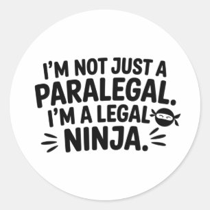 Legal Ninja Paralegal Sticker Decal