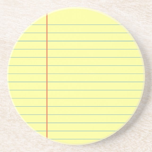Legal Pad Pattern Coaster (Front)
