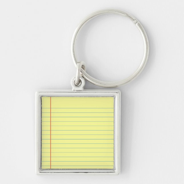 Legal Pad Pattern Key Ring (Front)