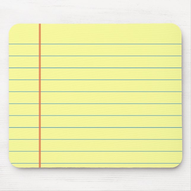 Legal Pad Pattern Mouse Mat (Front)