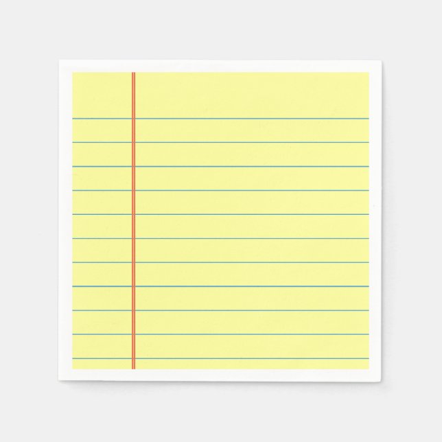 Legal Pad Pattern Napkin (Front)