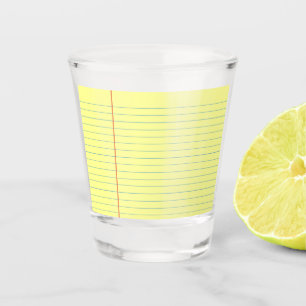 Legal Pad Pattern Shot Glass