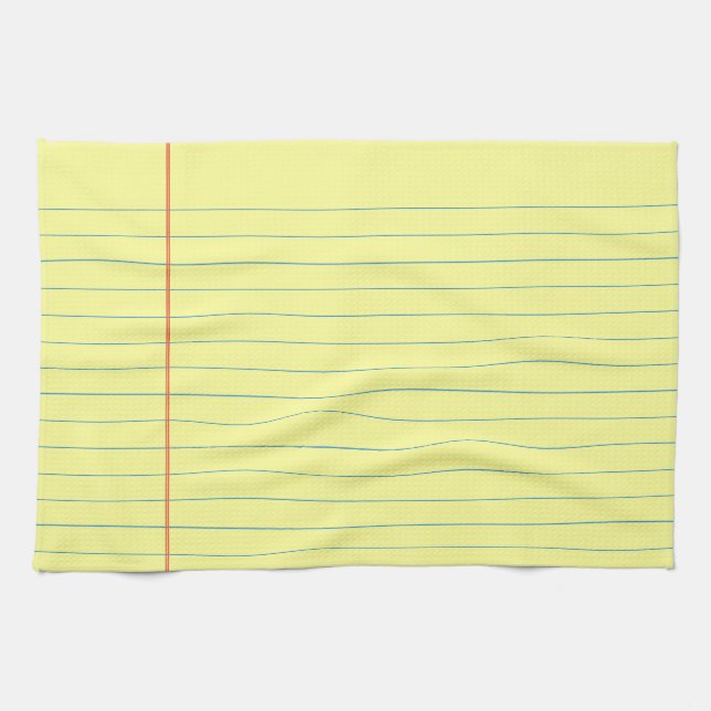 Legal Pad Pattern Tea Towel (Horizontal)
