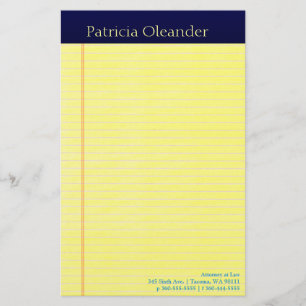 Legal Pad Stationery