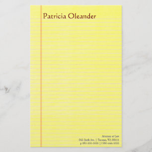 Legal Pad Stationery