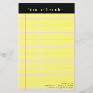 Legal Pad Stationery