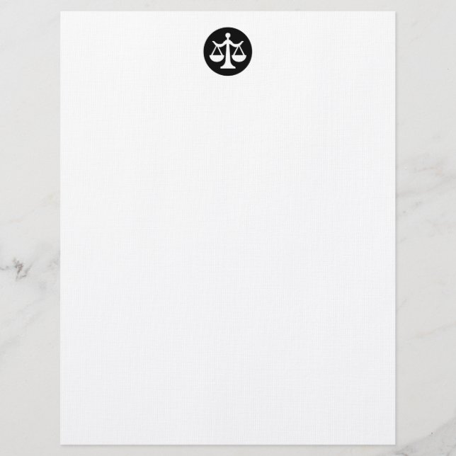 Legal Personalized Letterhead (Front)