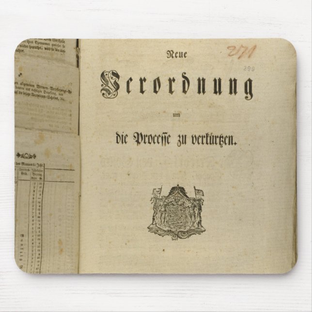 Legal Procedure of 1776 Mouse Mat (Front)