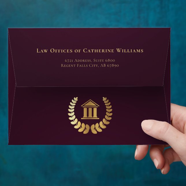 Legal Professional Business Custom Envelope (Hand)