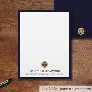 Legal Professional Business Custom Letterhead