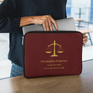 Legal Professional Graduation Laptop Sleeve