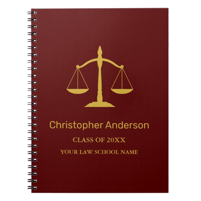 Legal Professional Graduation Notebook (Front)
