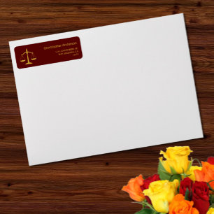 Legal Professional Graduation Party Return Address