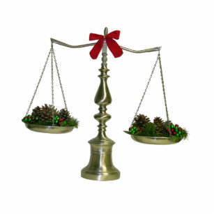 Legal Scales Christmas Ornament Photo Sculpture Decoration