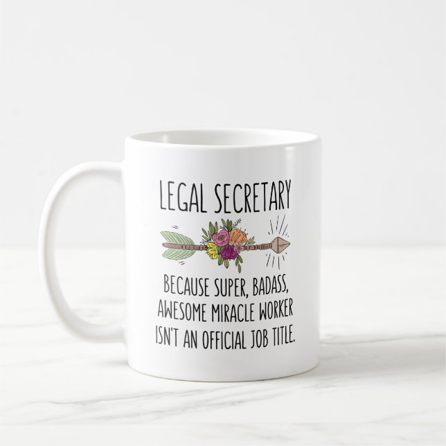 Legal Secretary Assistant Paralegal Coffee Mug (Left)
