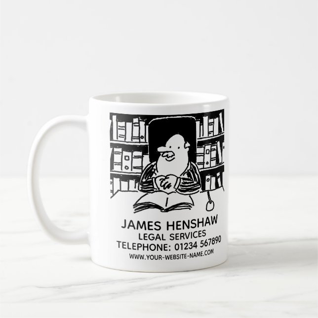Legal Services Business Promotional Coffee Mug (Left)