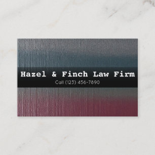 Legal Services Law Firm Custom Company Business Card