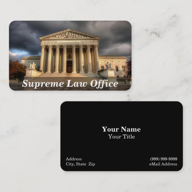 Legal Services / Lawyer / Attorney Business Card (Front/Back)