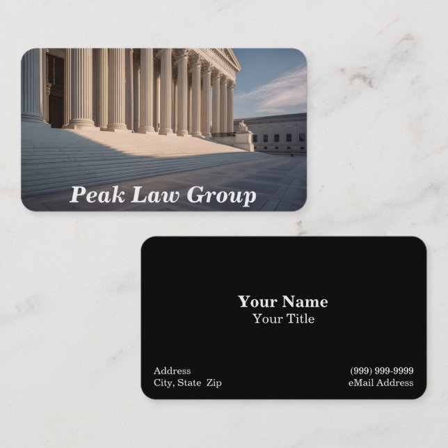 Legal Services / Lawyer / Attorney Business Card (Front/Back)