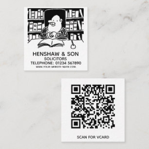 Legal Services Solicitors Promotional Square Business Card