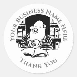 Legal Services Thank you stickers, Classic Round Sticker