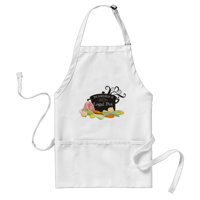 Legal soup pot funny kitchen cooking apron (Front)