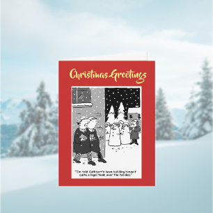 Legal Team of Snowmen Lawyers Christmas Card