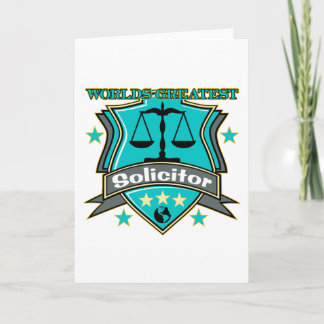 Legal World's Greatest Solicitor Card