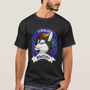 Legalise Awoo Gay Pride Furry Fandom Fursuiting Co T-Shirt