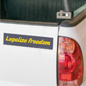 Legalise Freedom Bumper Sticker (On Truck)