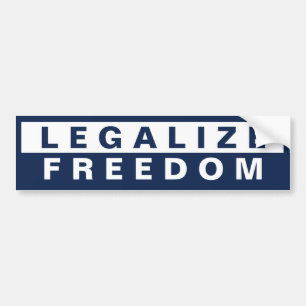 Legalise Freedom Bumper Sticker