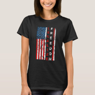 Legalise Freedom Us Flag Independence Day America T-Shirt