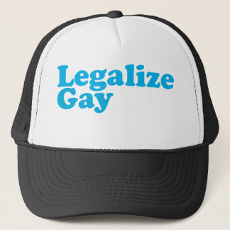 Legalise gay baby blue trucker hat