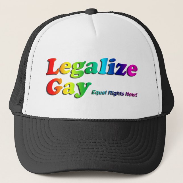 Legalise Gay Trucker Hat (Front)