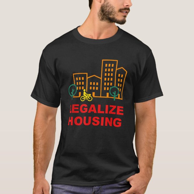 Legalise Housing Retro Vintage T-Shirt (Front)