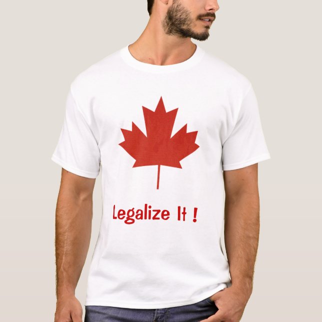 Legalise It, Canada, Maple Leaf T-Shirt (Front)
