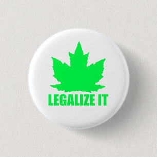 Legalise Maple 3 Cm Round Badge