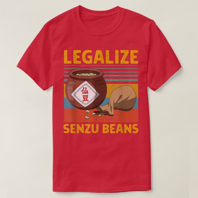 Legalise Senzu Beans Design  T-Shirt (Design Front)