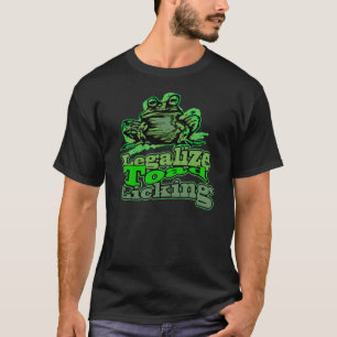 Legalise Toad Licking (Dark Apparel) T-Shirt